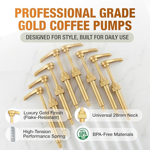 PERMINKS Premium Coffee Syrup Pump Dispenser, Compatible - Image 3