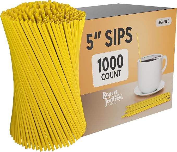 Disposable Plastic Coffee Stirrer Straw by RupertandJeoffreysTradingCo
