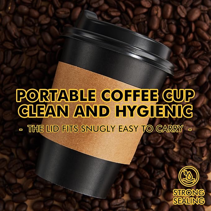 RACETOP 50 Pack 12 oz Coffee Cups - Image 3