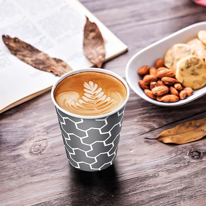 240 Count 10 oz Paper Coffee Cups, Disposable Paper Cups, Hot/Cold Beverage - Image 5