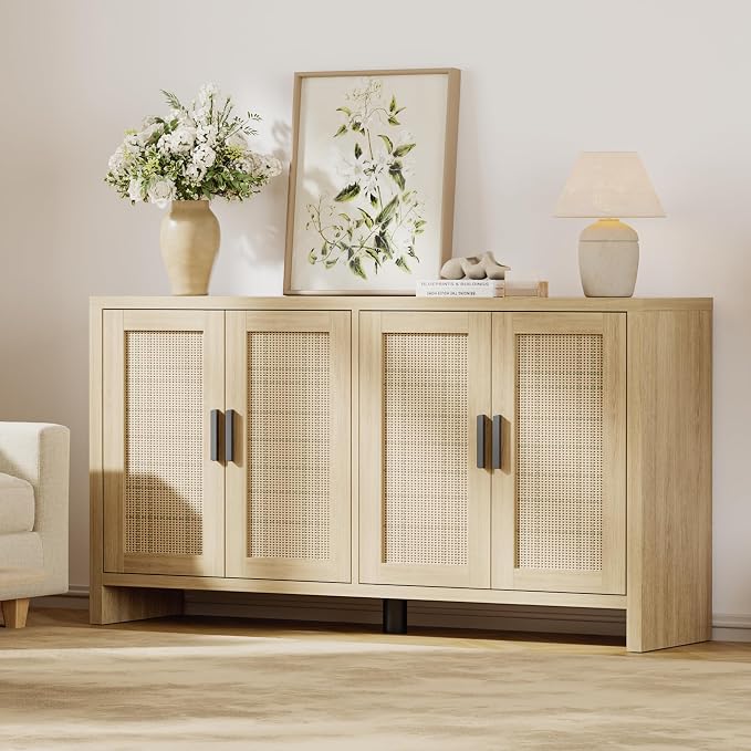 Mericonia Rattan Buffet Cabinet - Image 3