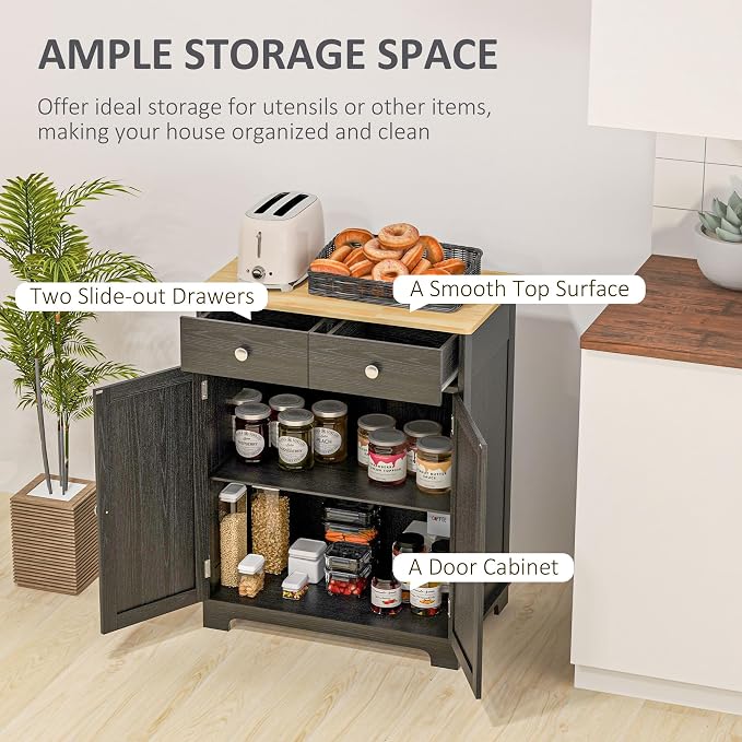 HOMCOM Sideboard Buffet Cabinet - Image 4