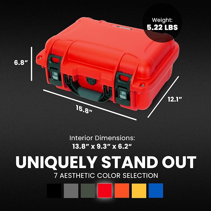 NANUK 915 Hard Case with Cubed Foam – Compact Waterproof Travel Camera Hard - Image 5