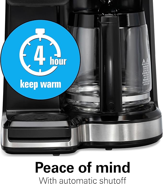 Hamilton Beach 2-Way 12 Cup Programmable Drip Hot and Iced Coffee Maker & - Image 7