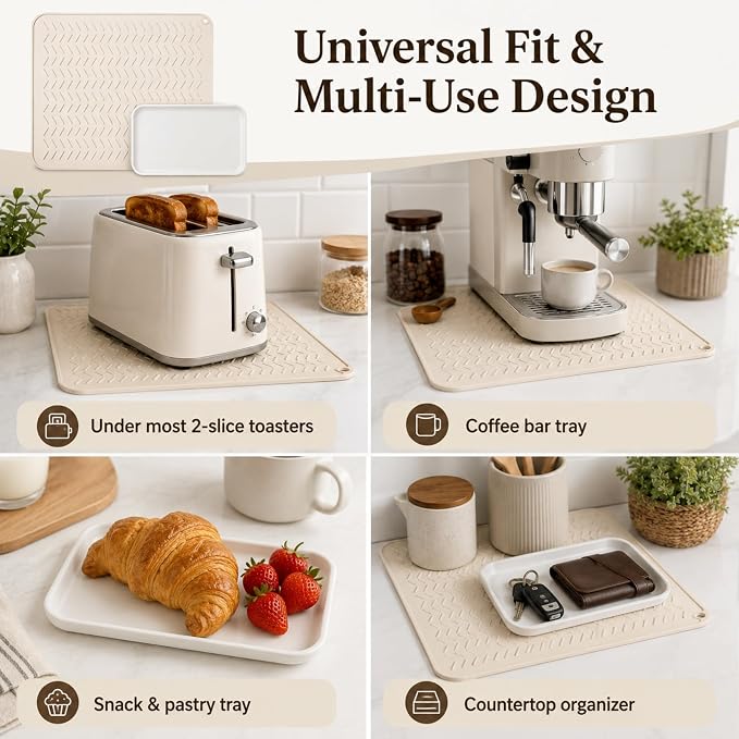 Toaster Tray for Under Toaster, 12x16 Silicone Mat - Image 5