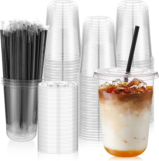 tchrules 100 Set 16oz Plastic Cups by Tchrules
