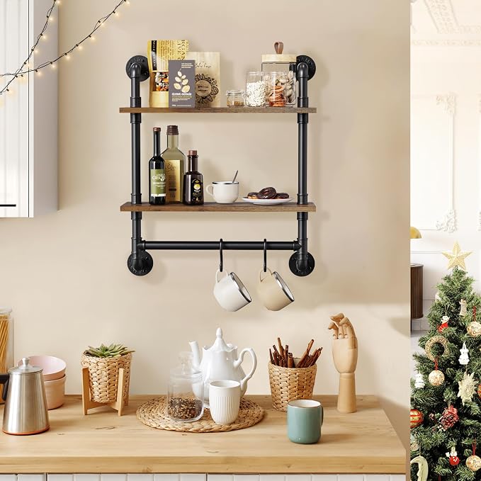 Merapi 24" Industrial Floating Shelves - Image 5