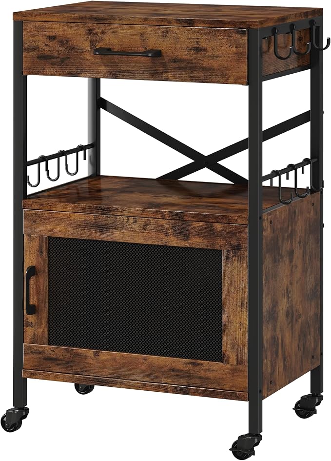 Homeiju Kitchen Island Cart, Kitchen Storage Cart - Image 2