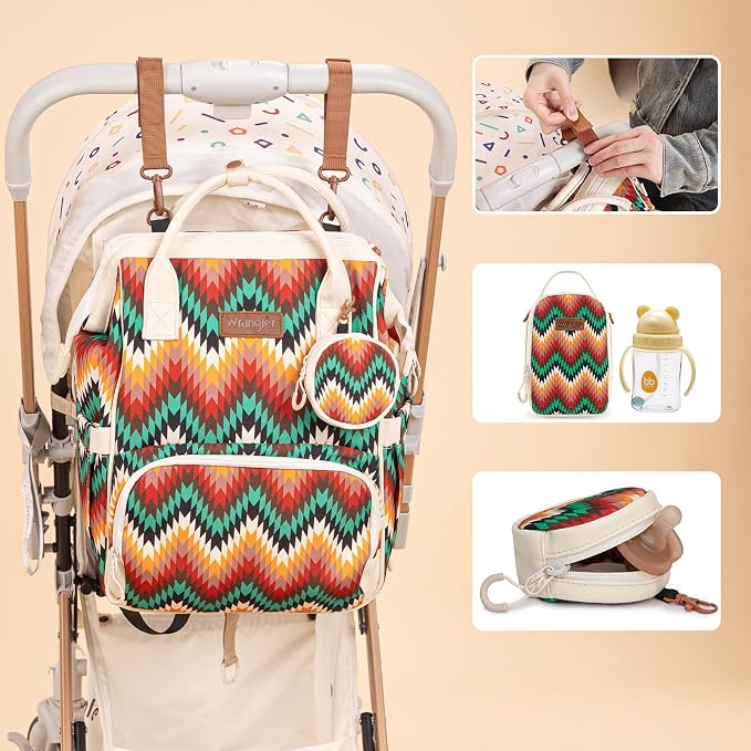 Montana West Wrangler Callie Diaper Bag Backpack - Image 4