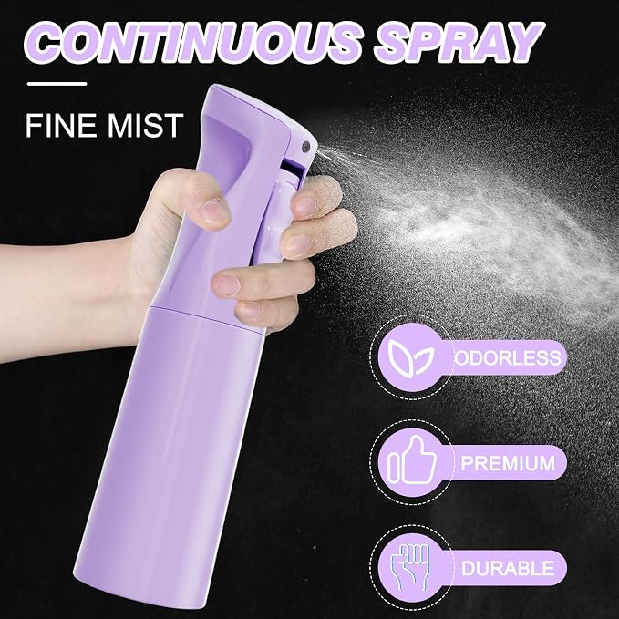 IMPORX Continuous Spray Bottle for Hair 2 Pack Home Essentials Spray Bottles - Image 3