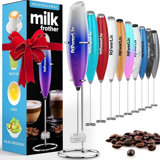 PowerLix Powerful Handheld Milk Frother by POWERLIX