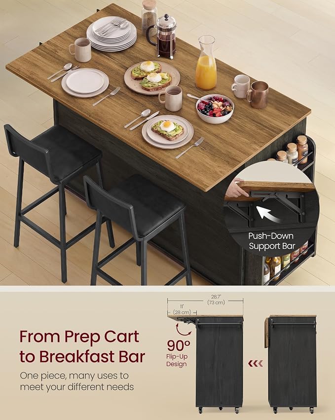 VASAGLE Mobile Kitchen Island - Image 5