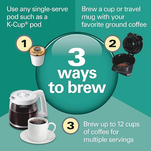 Hamilton Beach FlexBrew Trio 2-Way Coffee Maker, Compatible - Image 2