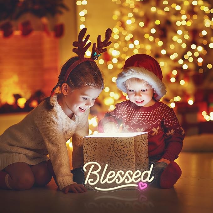 LED Blessed Signs for Home Decor, Bless This Home Wall Decor Neon Sign - Image 5
