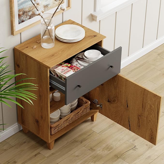 WAMPAT Buffet Cabinet with Drawer and Door - Image 4