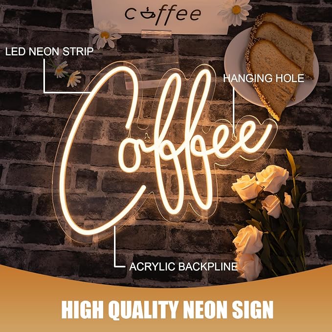 Ineonlife Coffee Neon Sign, Coffee Bar Sign - Image 5