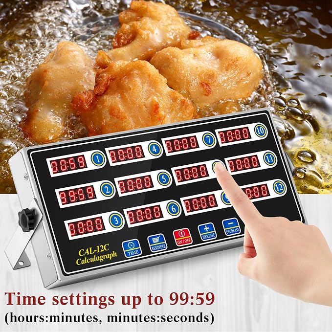Relaxweex 1 Pack Digital Kitchen Timer, Commercial Cooking Timer - Image 5