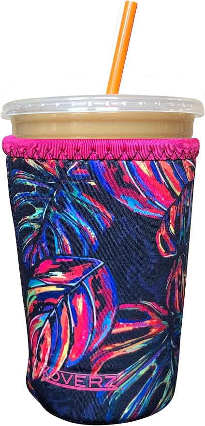Iced Coffee Sleeve, Insulated Neoprene Cup Sleeve, Fits a 24 Oz. Coffee Cup by Koverz