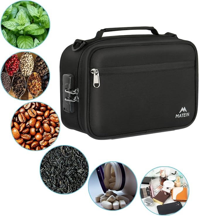 MATEIN Smell Proof Bag, Odor Proof Bags Stash Box Container - Image 7