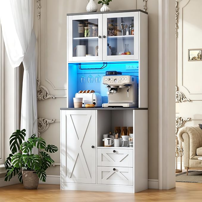 71" Tall Coffee Bar Cabinet by CBBPET
