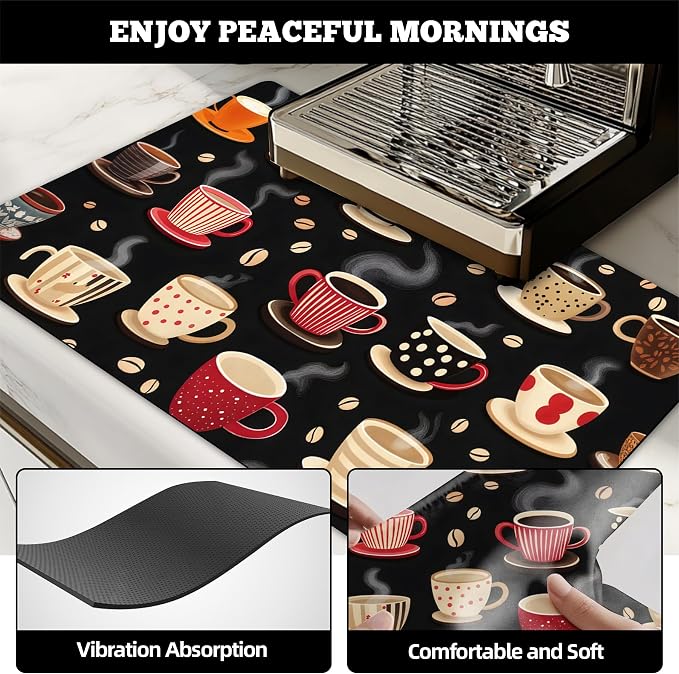 Dish Drying Mat Large Coffee Mat Absorbent Drying Mat - Image 3