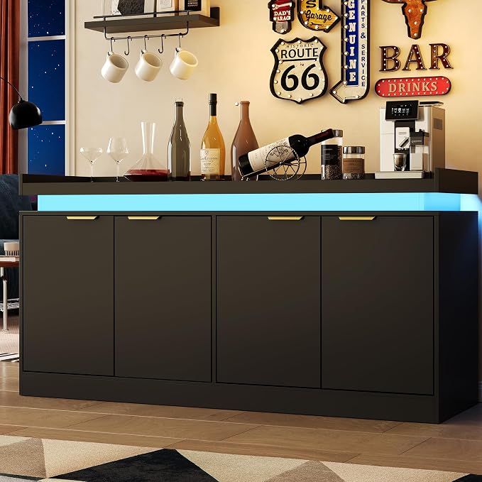 knoworld LED Sideboard Buffet Cabinet by KNOWORLD