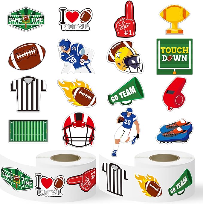 Haooryx Football Sport Stickers Rolls by Haooryx