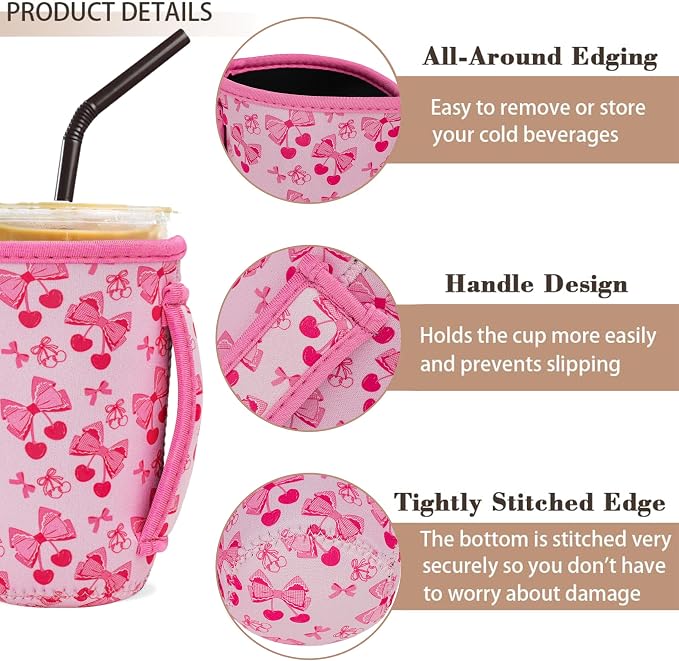 3 Pack Iced Coffee Sleeve Insulator Sleeves - Image 4