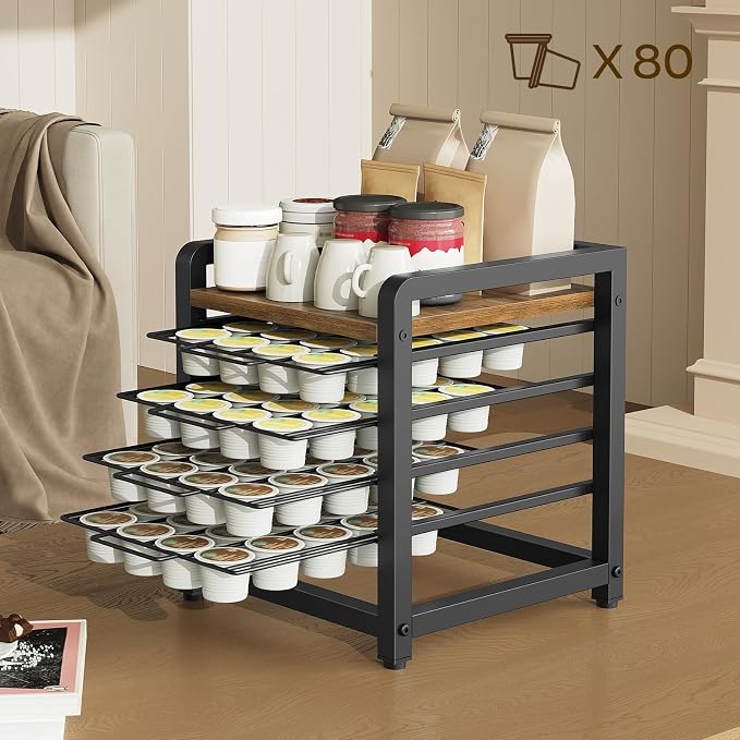 YATINEY Coffee Pod Drawer Holder, 4 Tier Organizer - Image 4