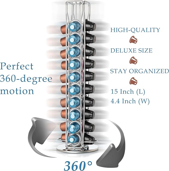 Mixpresso Capsule Spinning Carousel Holder I 360 Degree Rotatable Coffee - Image 2