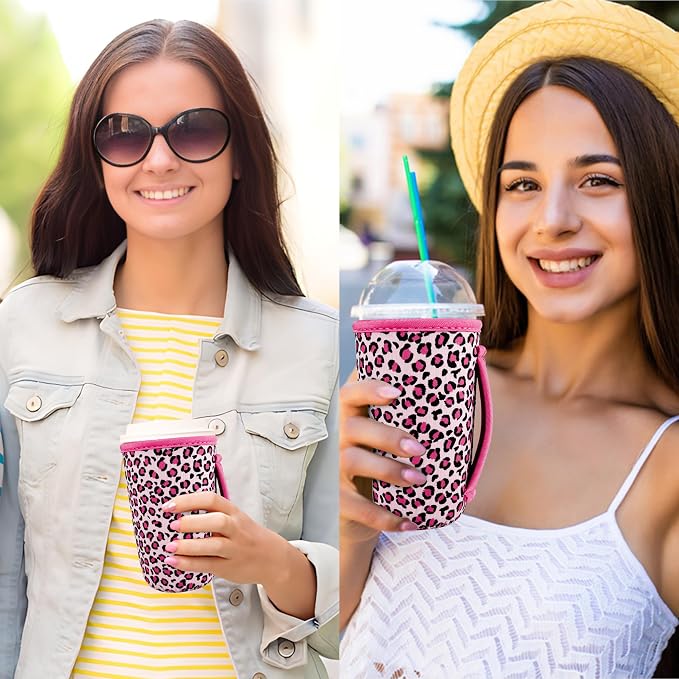 KJQJLY 3 Pack Reusable Iced Coffee Sleeves - Image 6