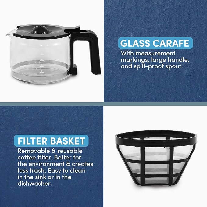 Elite Gourmet EHC9420 Automatic 5-Cup Brew & Drip Coffee Maker - Image 9
