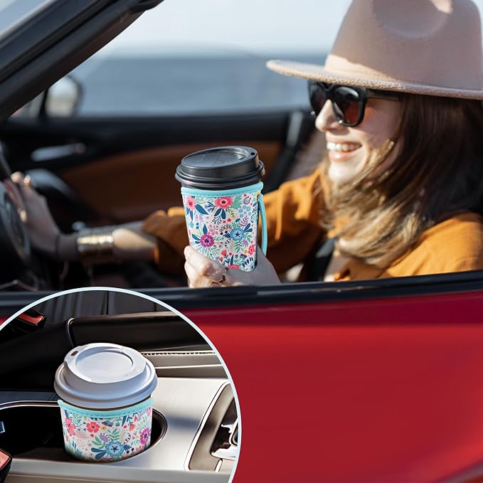 KJQJLY 3 Pack Reusable Iced Coffee Sleeves - Image 7