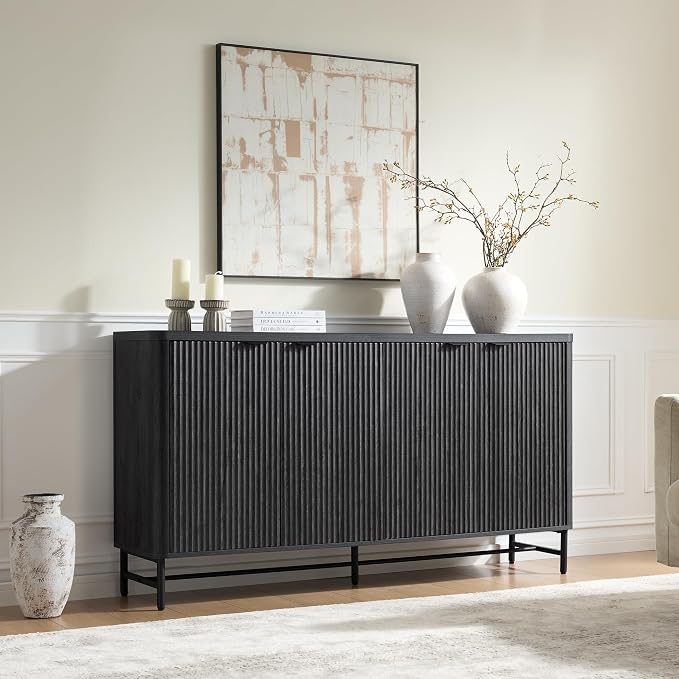 Fatmok 65" Large Sideboard Buffet Cabinet - Image 7