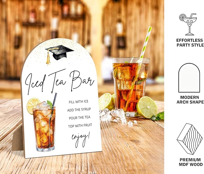 Graduation Iced Tea Bar Sign - Image 3