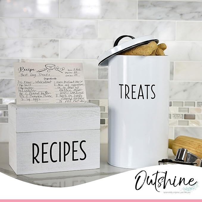 Outshine Recipe Cards| 50 Blank Recipe Cards | Double Sided Thick Card Stock - Image 4