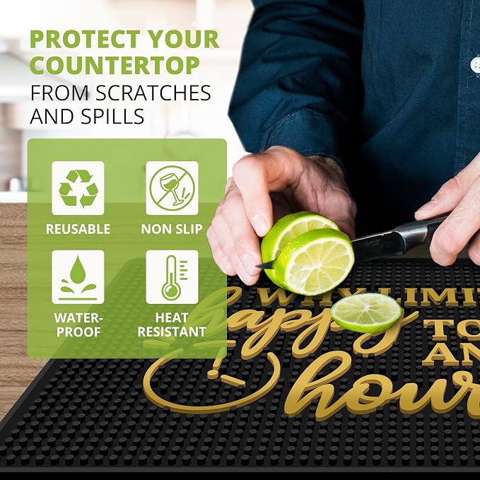 Why Limit Happy Hour Bar Mat - Image 3