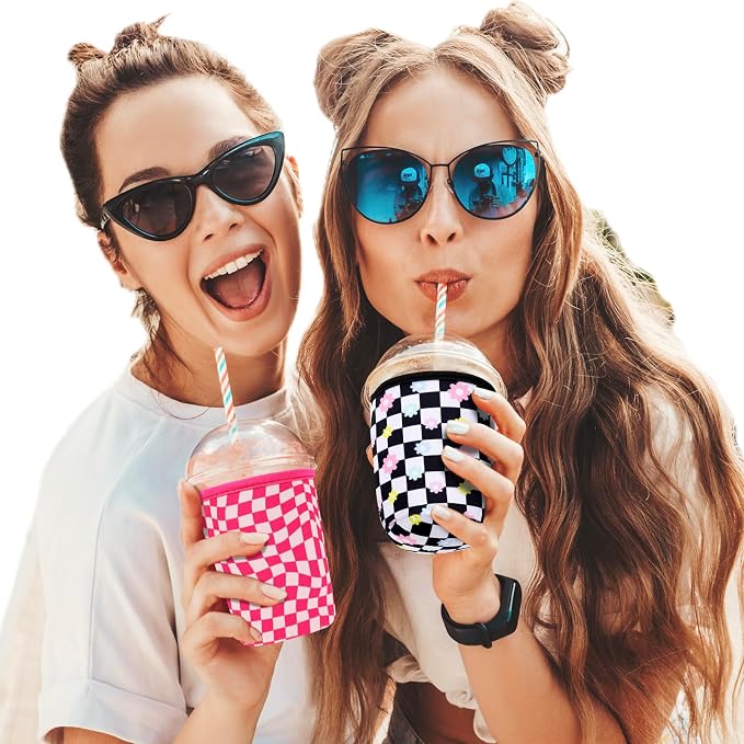3 Pack Reusable Sleeve for Iced Coffee Cup, Coffee Neoprene Sleeve for Iced&Hot - Image 5