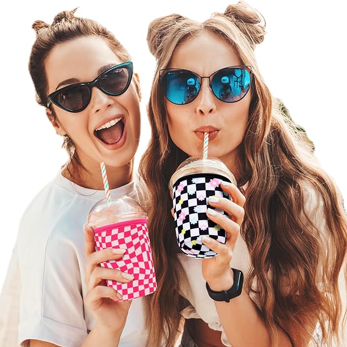 3 Pack Reusable Sleeve for Iced Coffee Cup, Coffee Neoprene Sleeve for Iced&Hot - Image 5