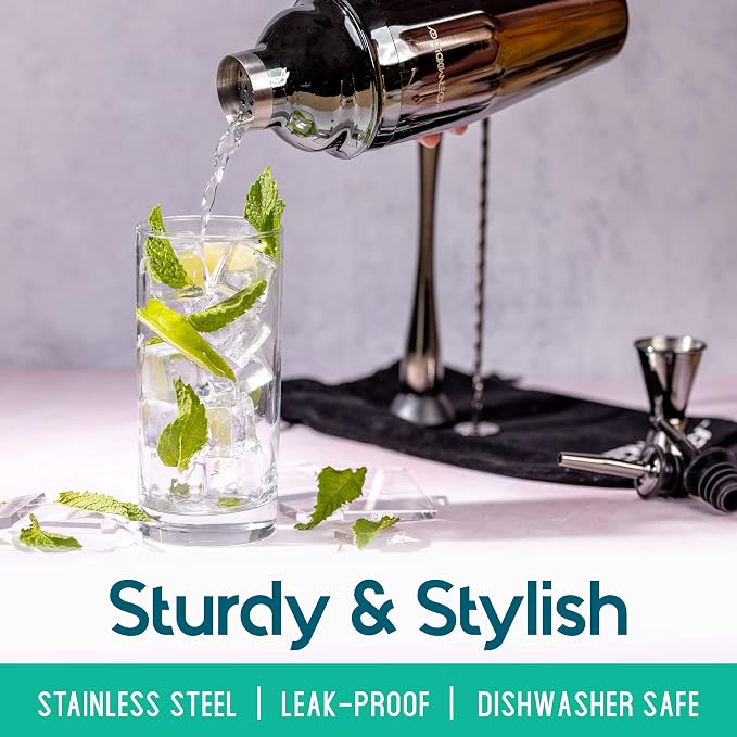 Modern Mixology 8-Piece Cocktail Shaker Set - Image 3