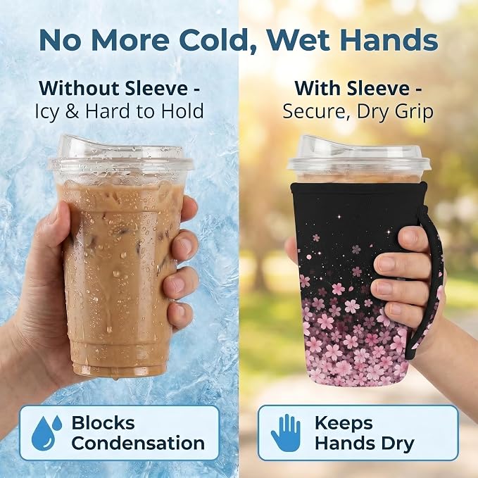 Artsocket 3 Pack Reusable Iced Coffee Sleeve - Image 3