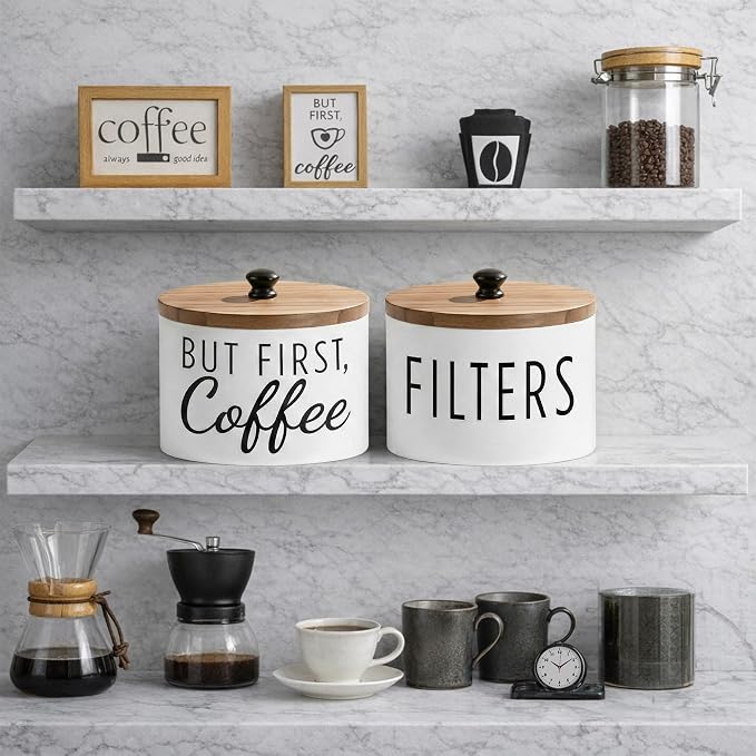 Coffee Filter Holder with Solid Wood Lid - Image 6