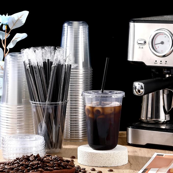 Ziliny 100 Set Clear Plastic Cups - Image 2