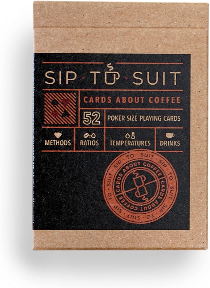 Sip-to-Suit Cards About Coffee: Informational Playing Cards by Art+of+Caffeination