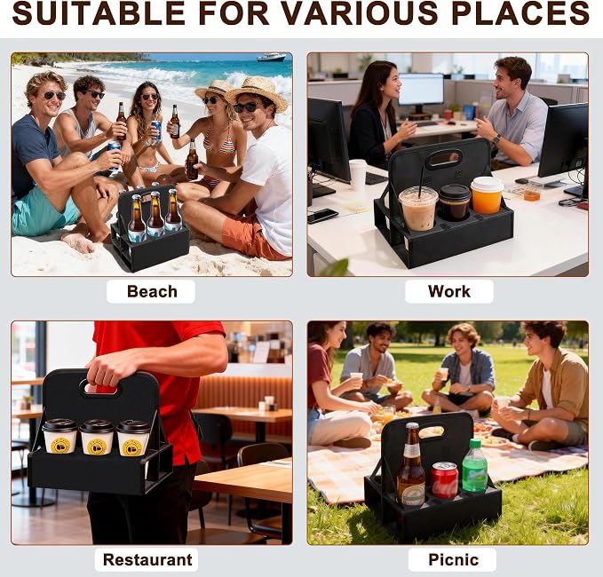 AKAYOK 6-Cup Reusable Foldable Drink Carrier - Image 5