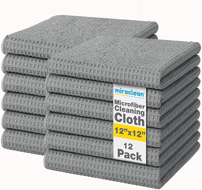 MIRACLEAN Waffle Weave Microfiber Cloths by MIRACLEAN