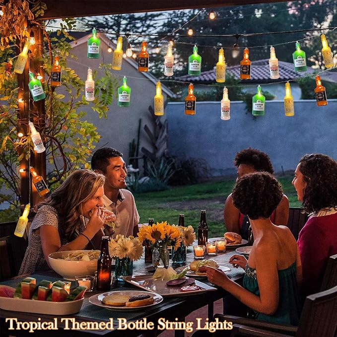 Battery Operated Wine Bottle String Lights, 6.86FT Summer Decorative Hanging - Image 7