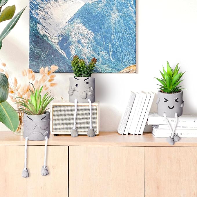 Creative Artificial Succulent Plants in pots - Image 5