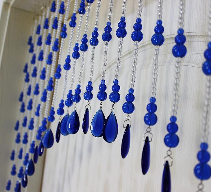 Crystal Beaded Curtain for Doorways, Hanging Glass Door Beads Curtains for - Image 4