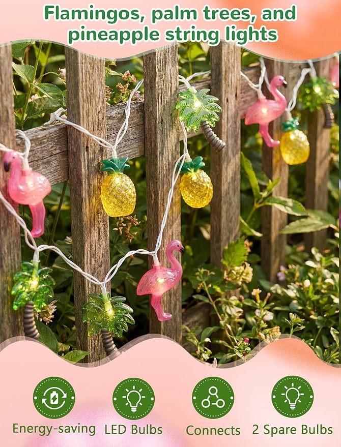 12FT Summer Beach Hawaiian String Lights - Image 4
